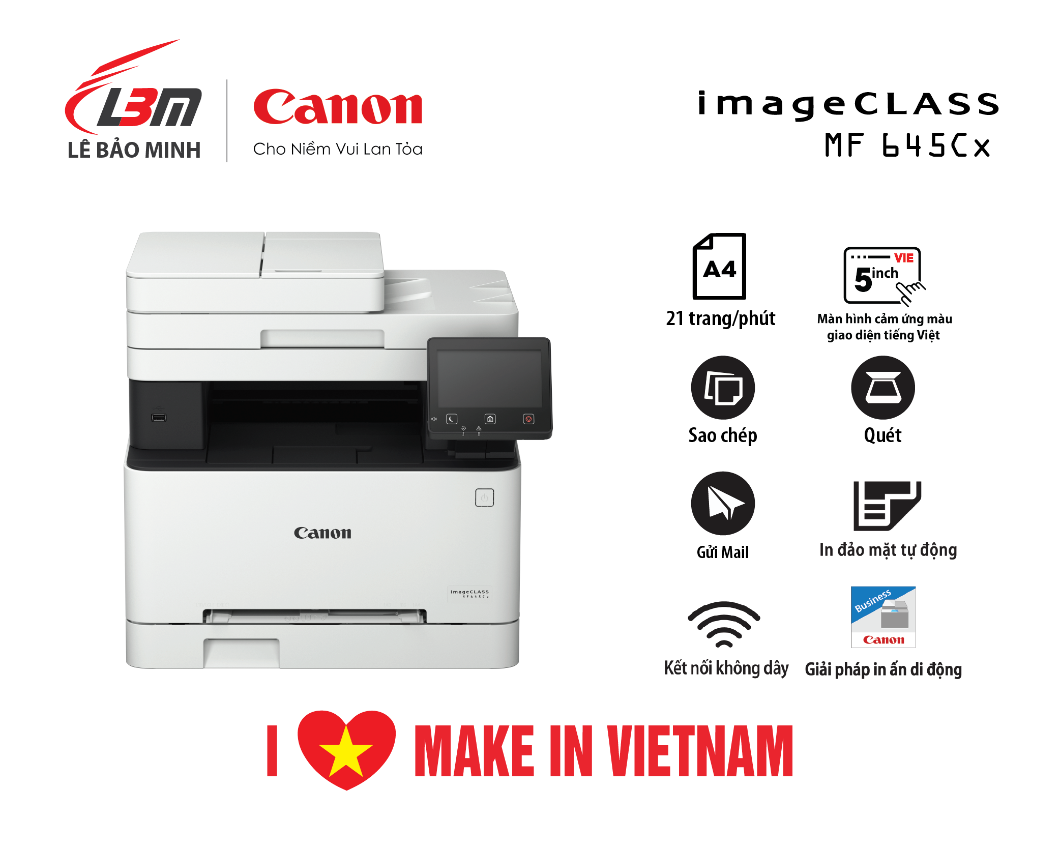 Máy In Laser Màu Đa Năng Canon imageCLASS MF645Cx