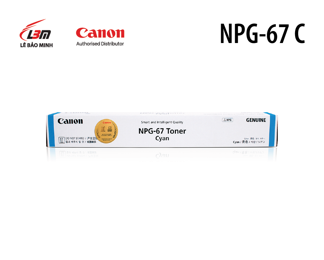 Hộp Mực Màu Canon NPG-67 C (Cyan) Chính Hãng – Dành Cho imageRUNNER ADVANCE C3320/C3325/C35xx/C37xx Series