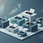 Tạo ảnh minh họa chuyên nghiệp cho bài viết với tiêu đề: "Bảng giá các loại máy in 2025: Cập nhậ