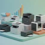 Tạo ảnh minh họa chuyên nghiệp cho bài viết với tiêu đề: "Bảng giá các loại máy in 2025: Cập nhậ