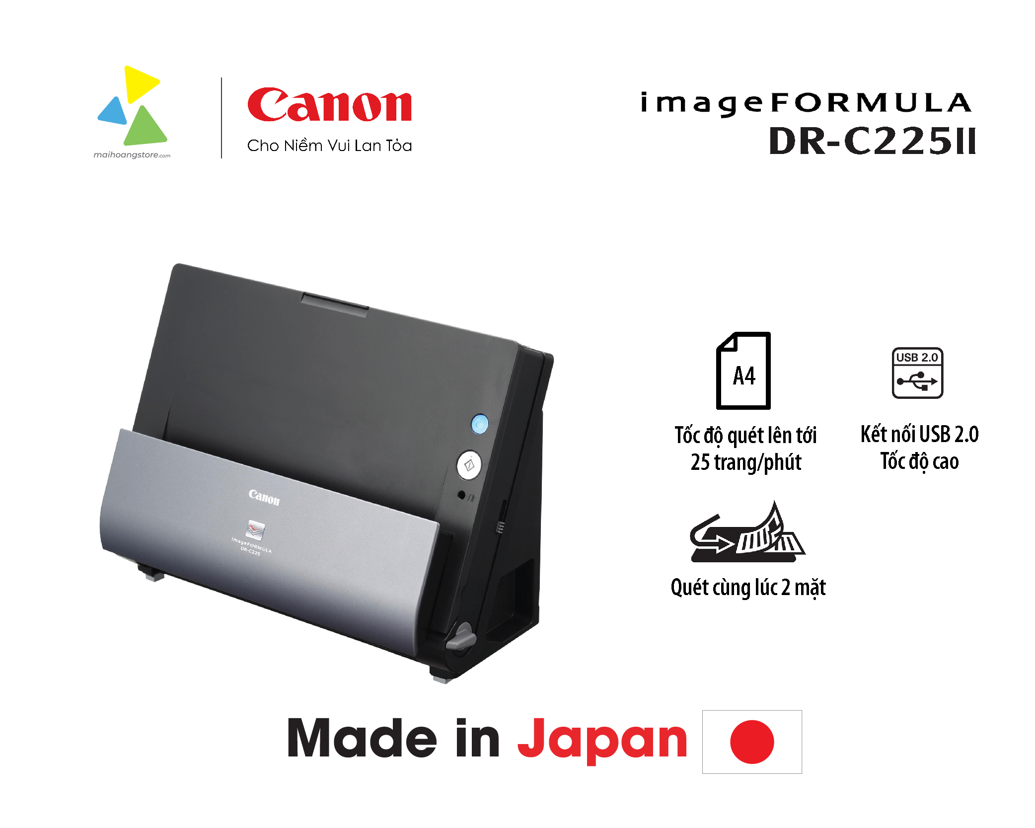 Máy Quét Tài Liệu Canon DR-C225 II