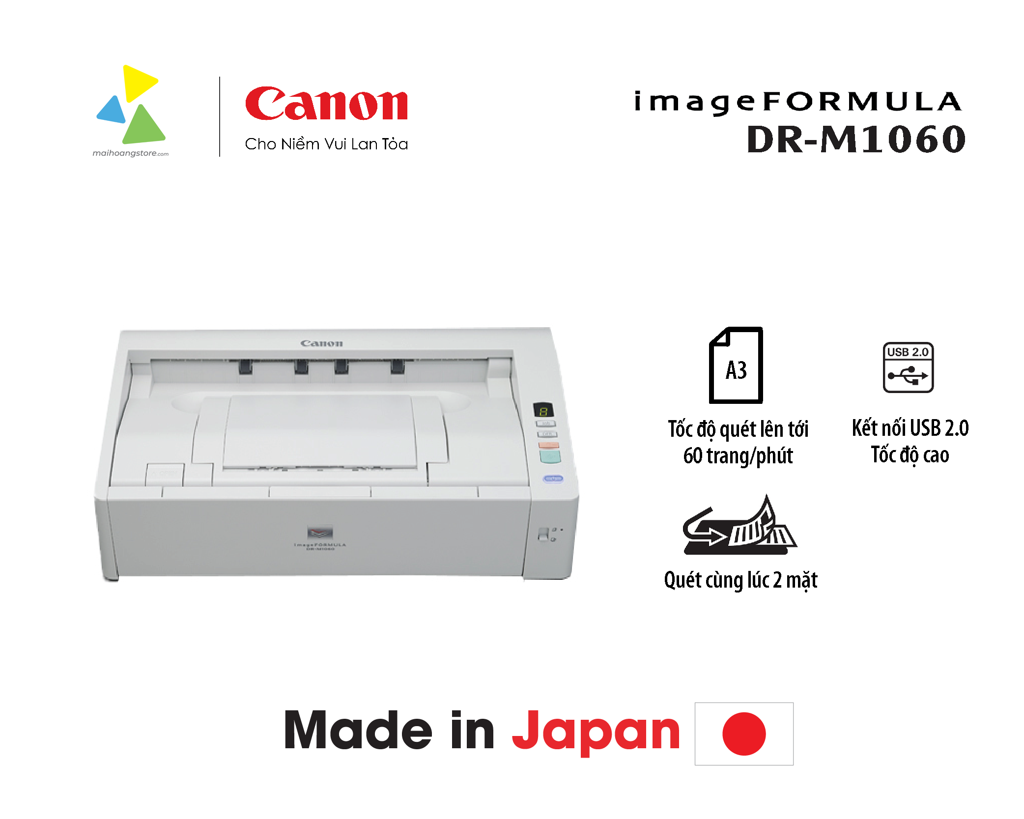 Máy Quét Tài Liệu Canon DR-M1060 A3