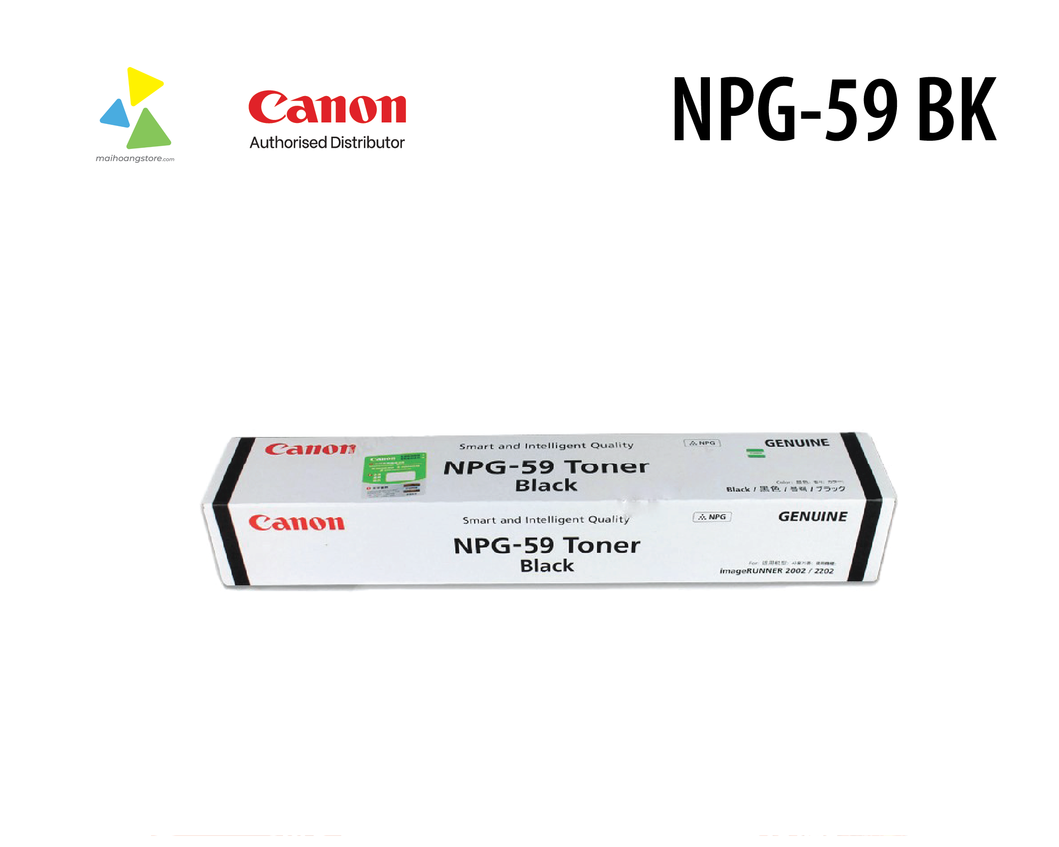 Hộp Mực Canon NPG-59 BK Đen (Black) Chính Hãng cho Máy Photocopy Ir 2002/2002N/2202N/2425/2006/2004