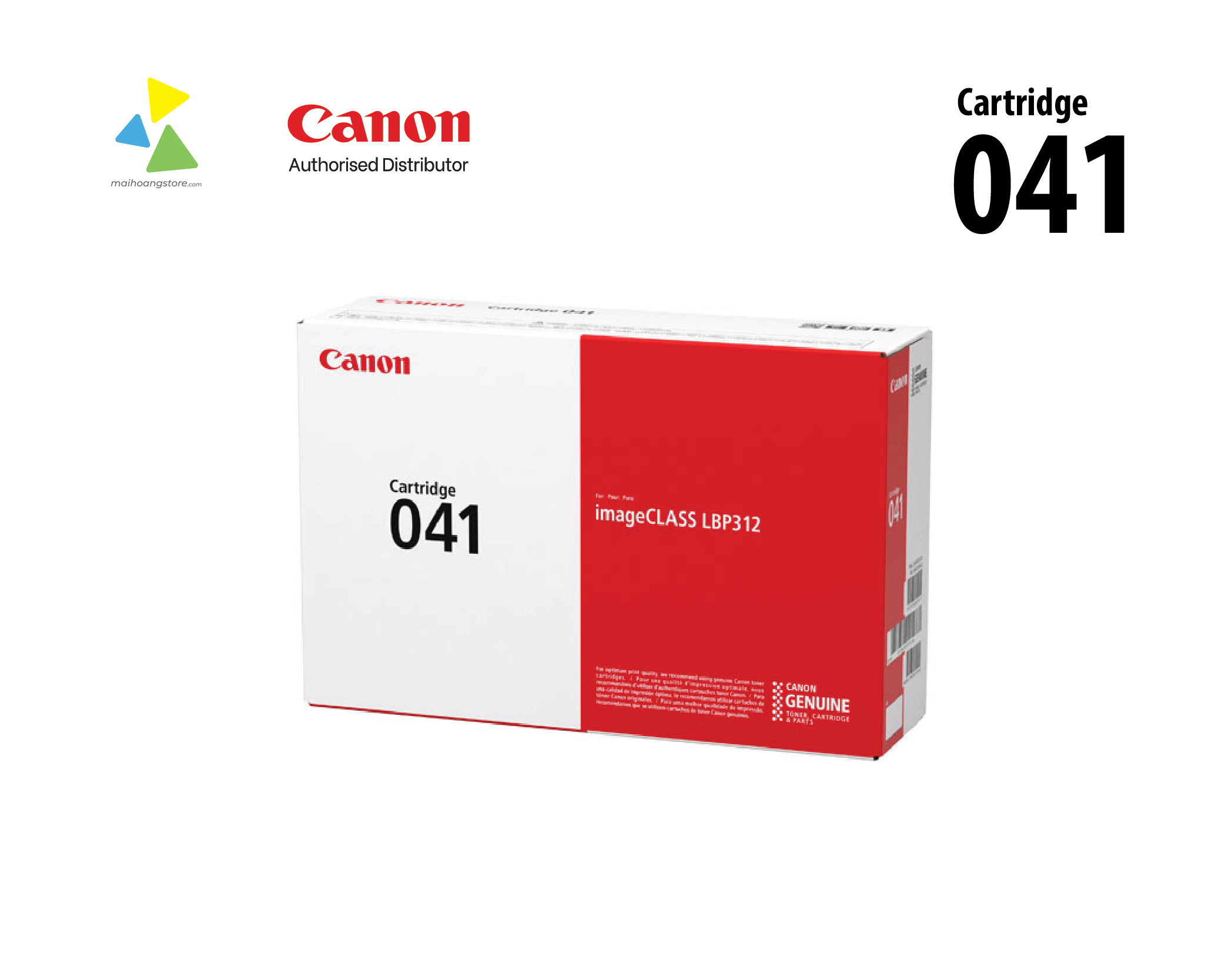 Hộp Mực In Canon 041 Chính Hãng Dùng Cho Máy LBP 312x (Màu Đen)