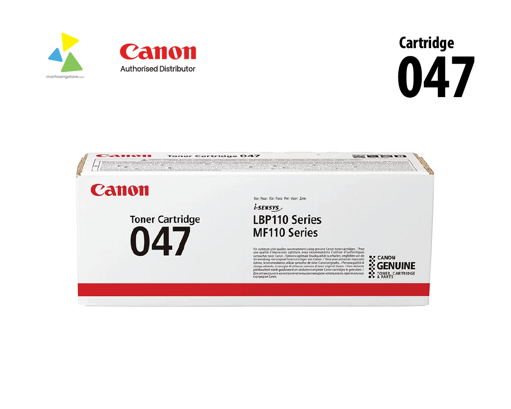 Hộp Mực In Laser Canon 047 Chính Hãng (Đen) cho imageCLASS LBP113w, MF113w