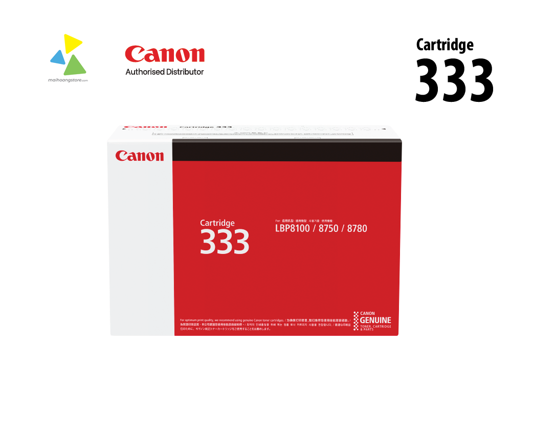 Hộp Mực In Canon 333 (CRG 333) Chính Hãng cho Máy In Canon LBP 8780x