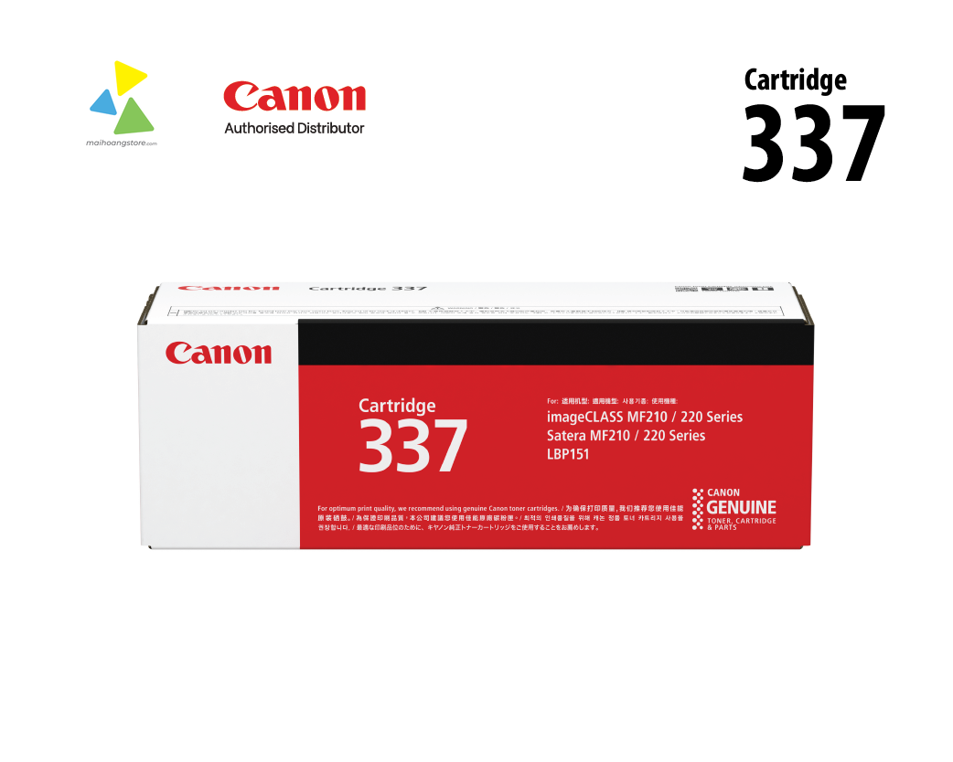 Hộp mực in Laser Canon 337 (Black) Chính Hãng cho Canon imageCLASS MF Series