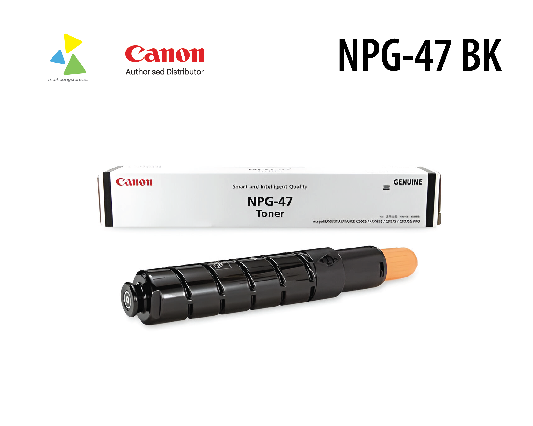 Hộp Mực In Canon NPG-47 BK Chính Hãng - Cho Canon iR-ADV C9075PRO/C9065PRO/C9280PRO/C9270