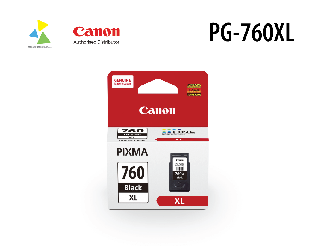 Hộp Mực In Phun Canon PG-760XL (Đen) - Chính Hãng cho PIXMA TS5370/TS5370a