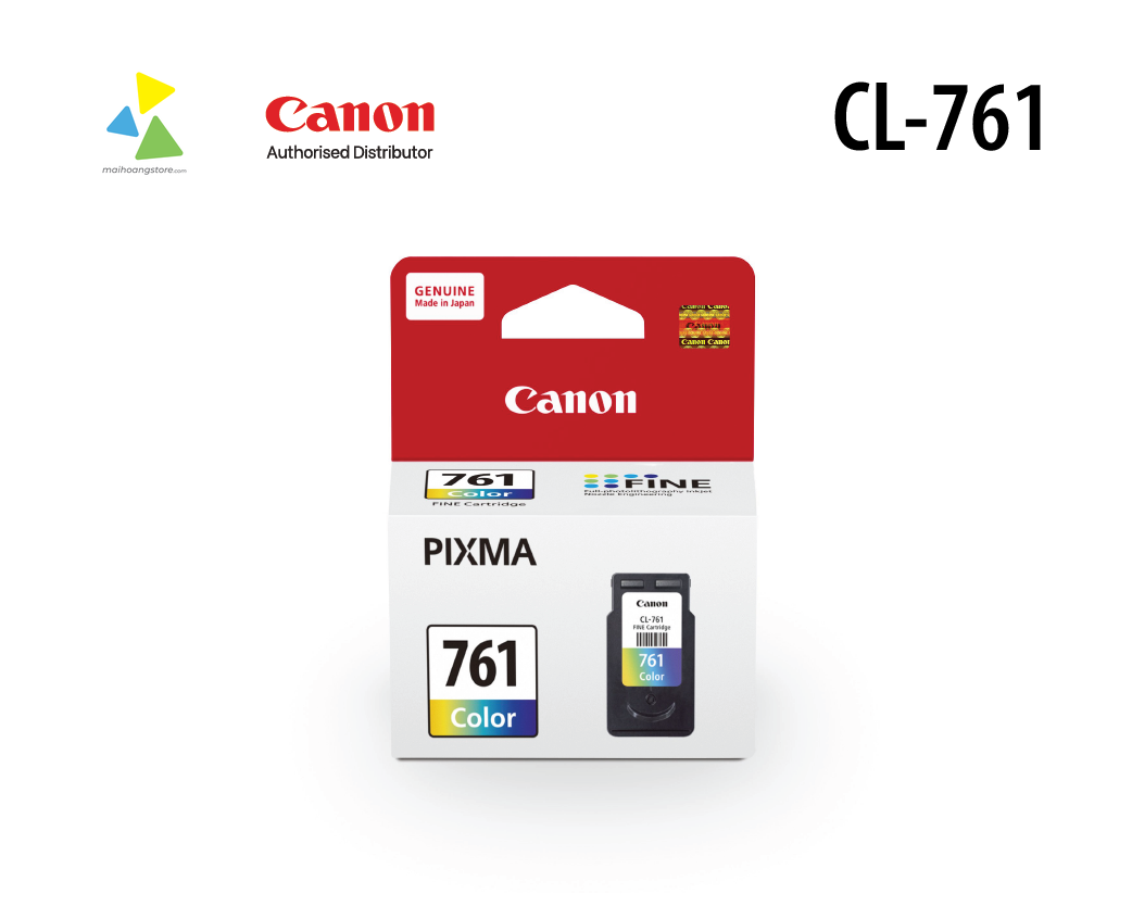 Hộp Mực In Màu Canon CL-761 Chính Hãng cho Máy In Canon PIXMA TS5370/TS5370a