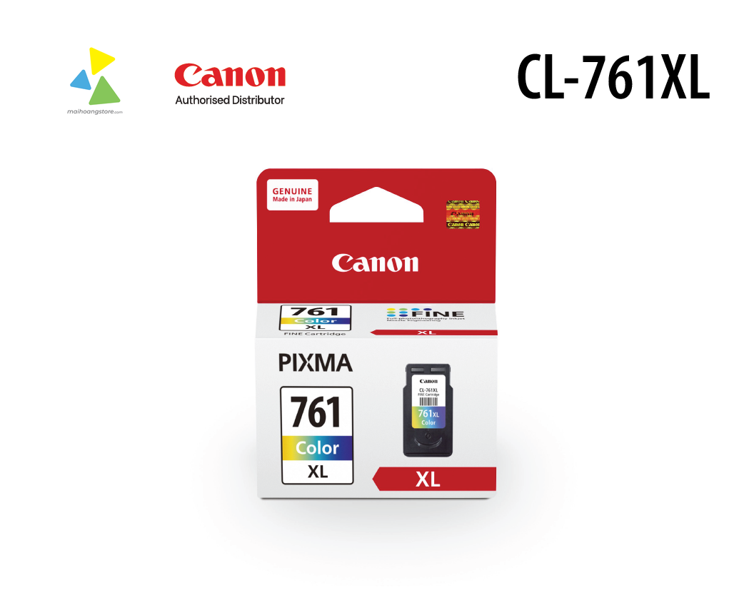 Hộp Mực In Màu Canon CL-761XL (Đa Sắc) Chính Hãng cho PIXMA TS5370, TS5370a