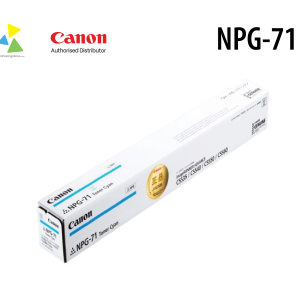 Hộp Mực Màu Canon NPG-71 C (Cyan) Chính Hãng Dành Cho Máy Photocopy Canon iR-ADV C55xx Series