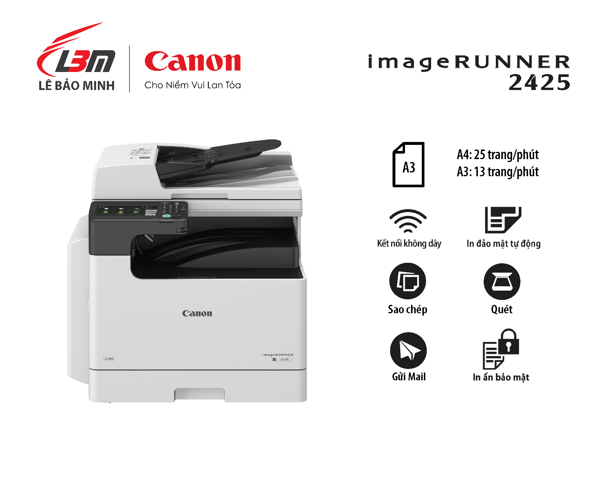 Máy Photocopy Đa Năng Canon imageRUNNER 2425 (iR2425)