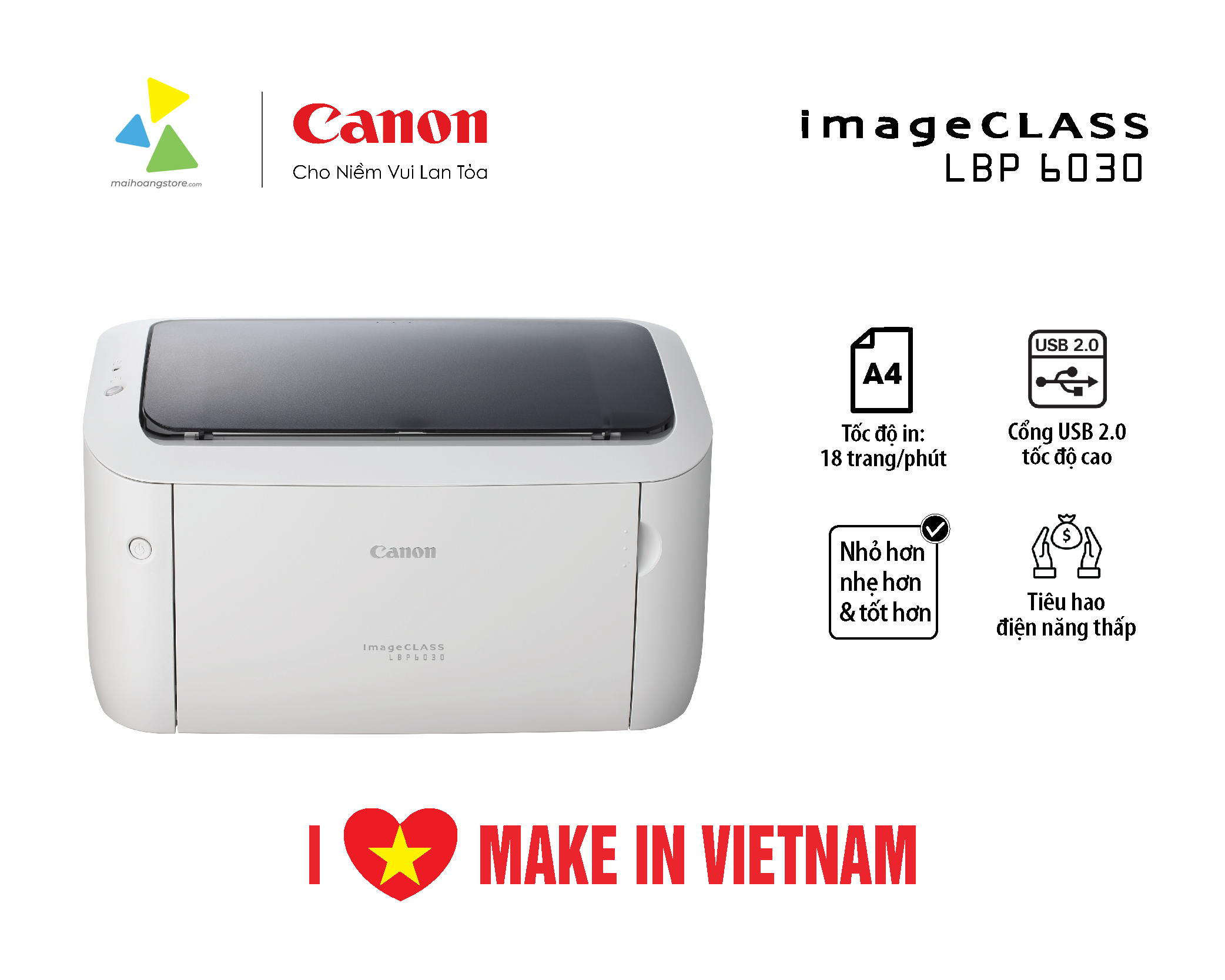 Máy In Laser Đơn Năng Canon imageCLASS LBP6030