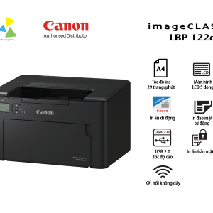 Máy In Laser Đơn Sắc Canon imageCLASS LBP122dw – In Đảo Mặt Tự Động, Wi-Fi