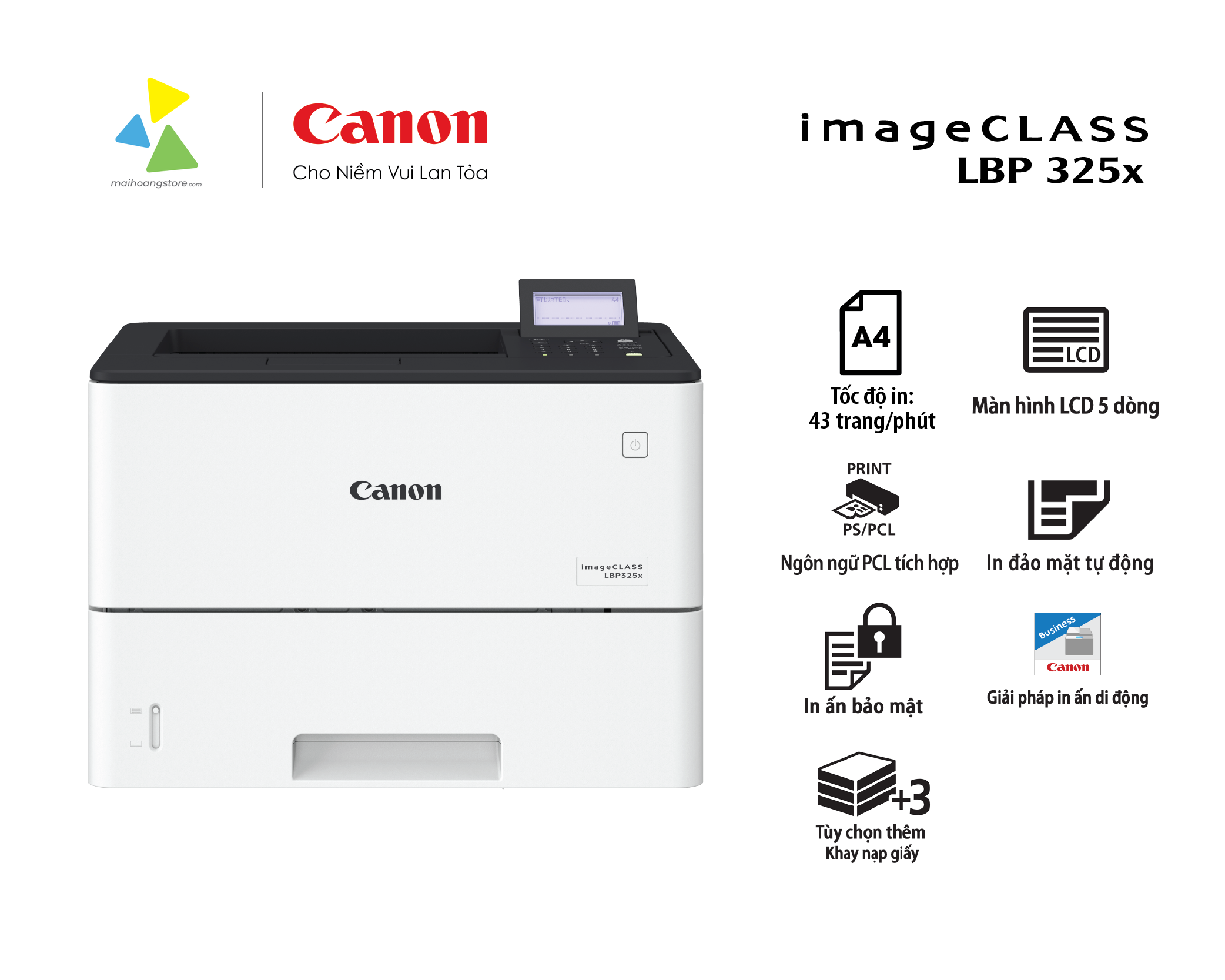 Máy in Laser Canon imageCLASS LBP325x Đơn Sắc Chuyên Nghiệp