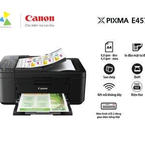 Máy In Phun Màu Đa Năng Canon PIXMA E4570 (In, Scan, Copy, Fax, WiFi, Duplex)