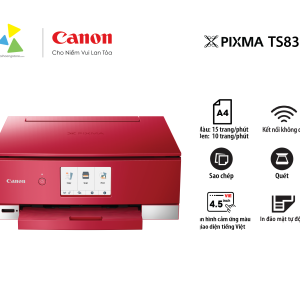 Máy In Phun Đa Năng Canon PIXMA TS8370 Màu Đỏ