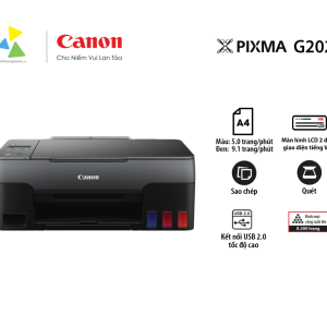 Máy In Phun Màu Đa Năng Canon PIXMA G2020 (In, Scan, Copy) - Tiếp Mực Liên Tục