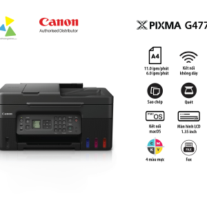 Máy In Phun Liên Tục Đa Năng Canon PIXMA G4770 (In, Sao Chép, Quét, Fax, Wi-Fi)
