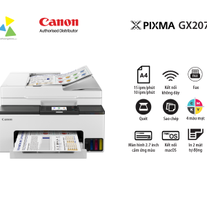 Máy In Phun Liên Tục Đa Năng Canon MAXIFY GX2070 (In, Scan, Copy, Fax, Wi-Fi)