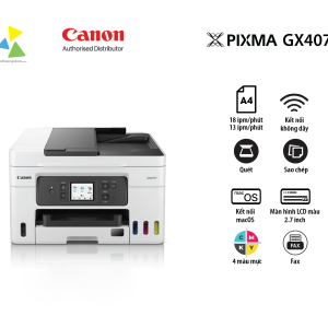 Máy in phun đa năng Canon MAXIFY GX4070 (In, Scan, Copy, Fax, Wi-Fi)