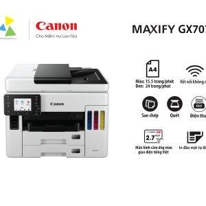 Máy In Phun Màu Đa Năng Canon MAXIFY GX7070 – Hệ Thống Mực Liên Tục