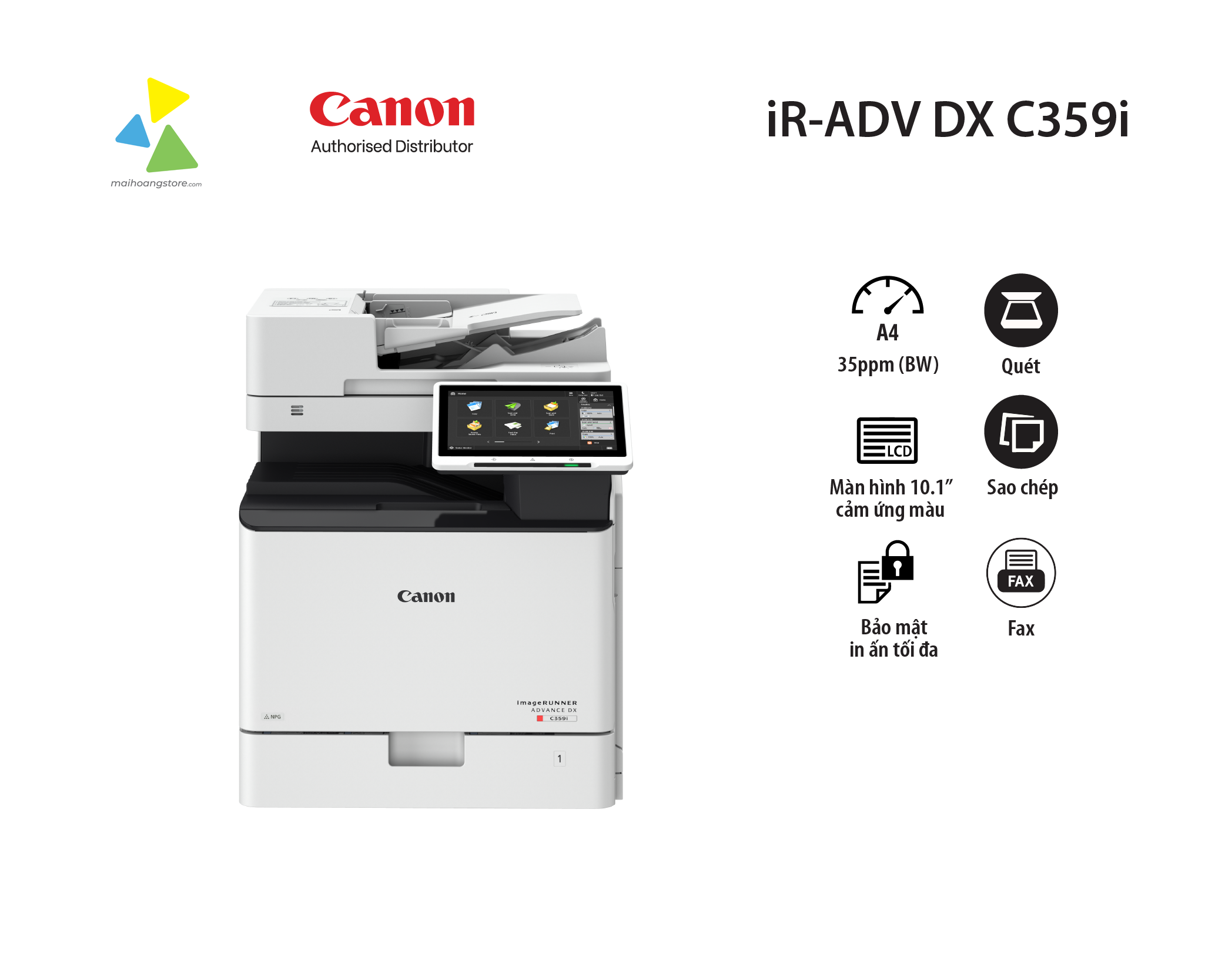 Máy Photocopy Màu Đa Chức Năng Canon imageRUNNER ADVANCE DX C359i A4