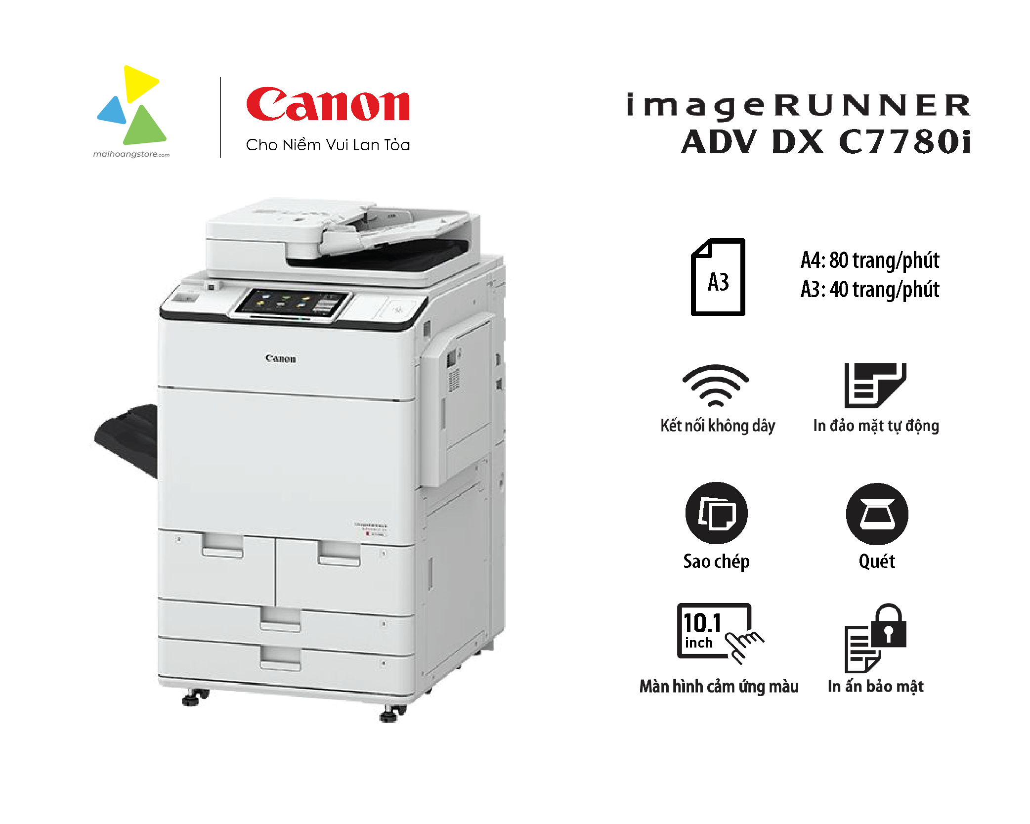 Máy Photocopy Đa Chức Năng Laser Màu Canon imageRUNNER ADVANCE DX C7780i