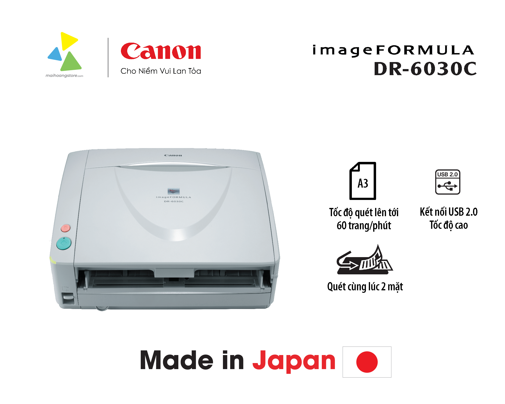 Máy Quét Tài Liệu Canon imageFORMULA DR-6030C A3